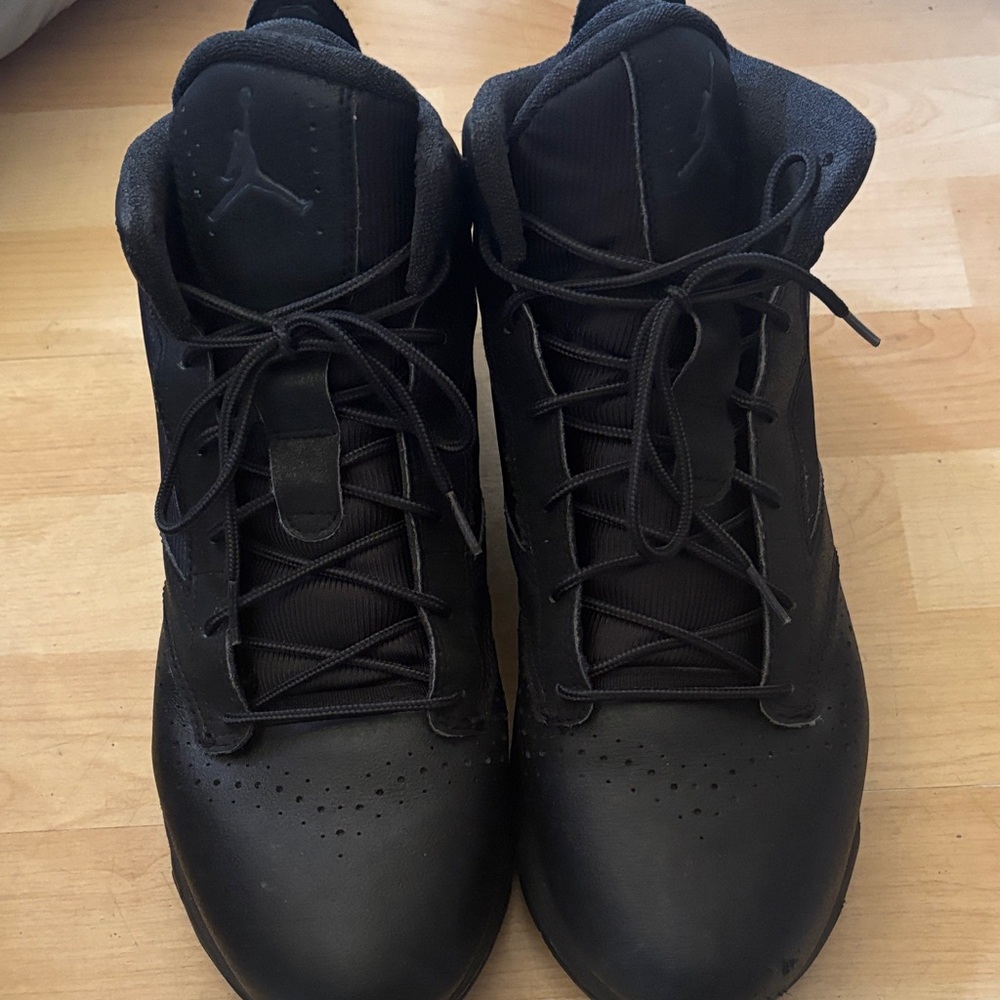 Men's Black High-Top Basketball Sneakers